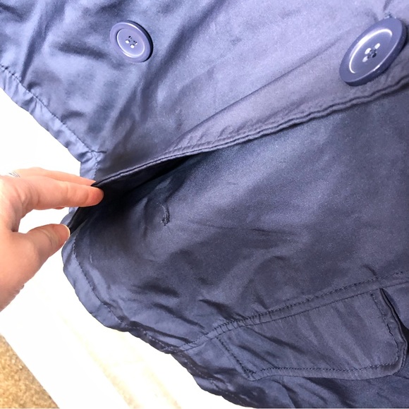 New York & Company navy Y2K peacoat lightweight jacket - Picture 2 of 4
